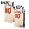 Canotte Bambino New York Knicks Personalizzate Nike 2025-26 City Edition Bianco Swingman